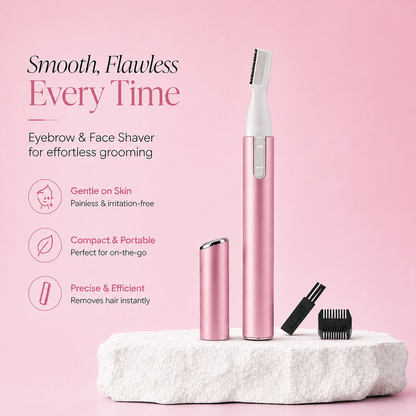 LuxeShave™ Mini Electric eyebrow and face shaver